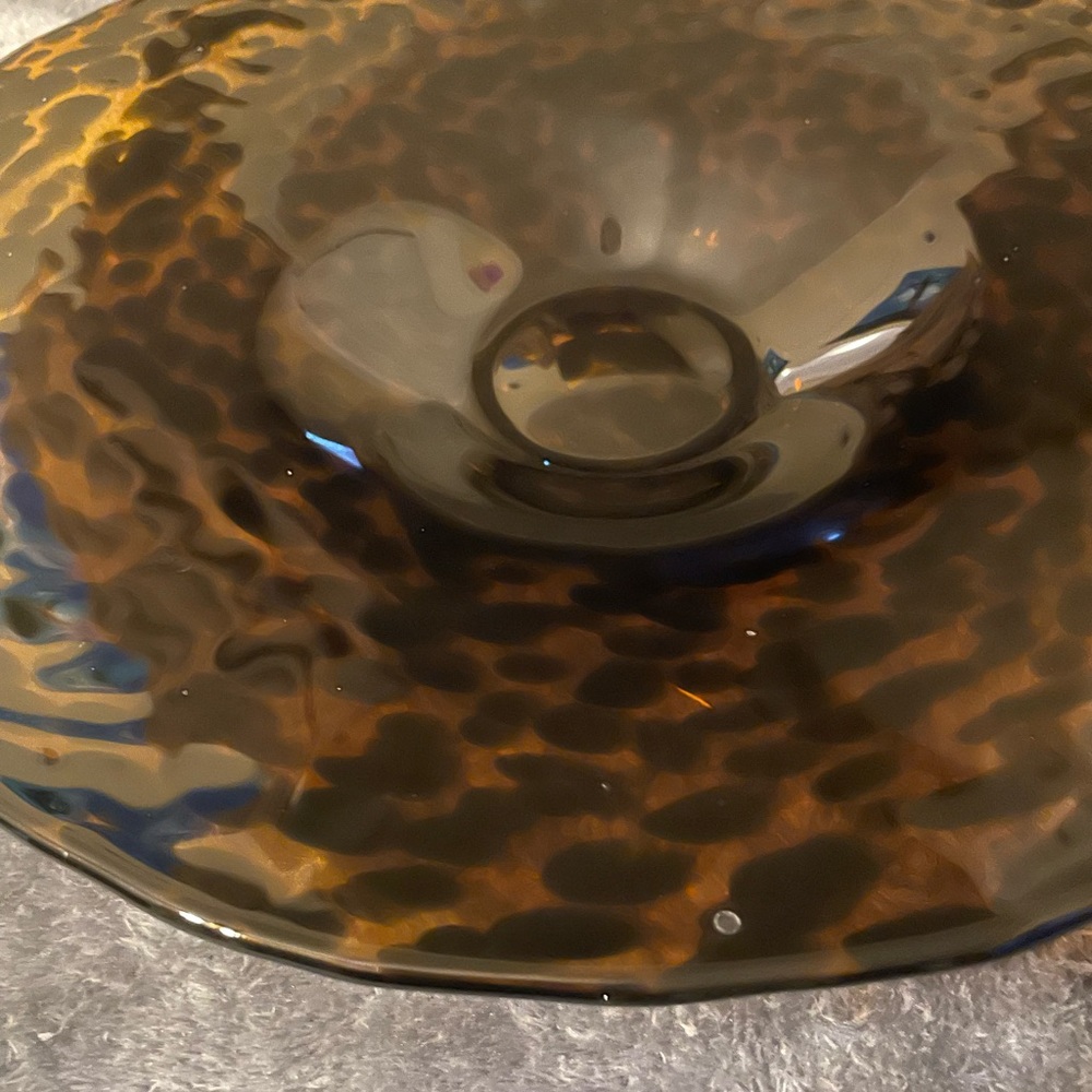 PARTYLITE 3 wick candle holder. Tortoise